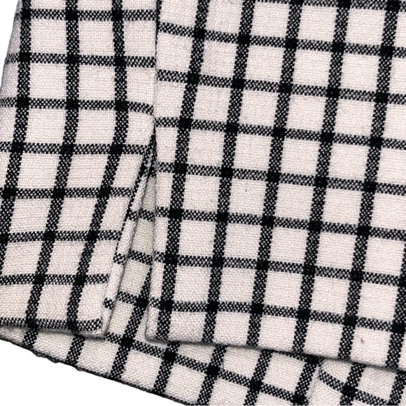 CAbi Black & White Windowpane Trouser Dress Pants - Picture 8 of 12